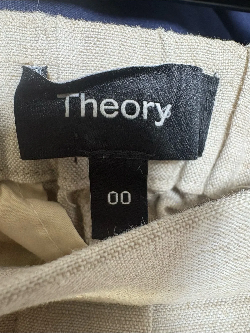 Theory Beige Straight-Leg Women's Dress Pants - Picture 3 of 3